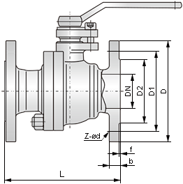 純鎳球閥結構圖